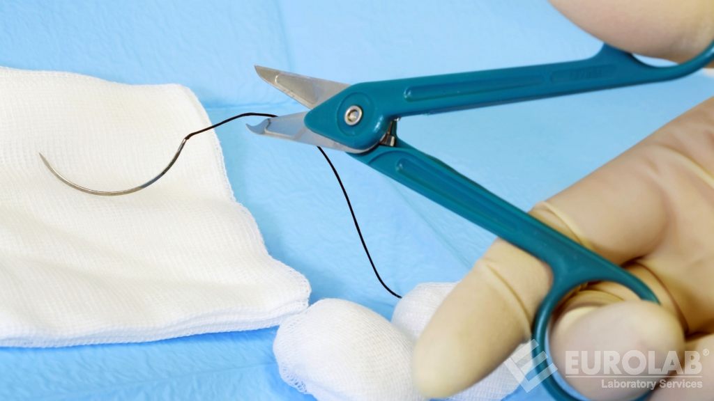 Test di sutura chirurgica