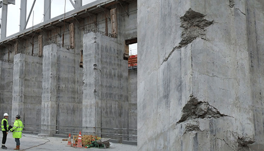 EN 13395-4 콘크리트 구조물의 보호 및 수리를 위한 제품 및 시스템 - 테스트 방법 - 작업성 결정 - 파트 4: 오버헤드 수리 모르타르의 적용