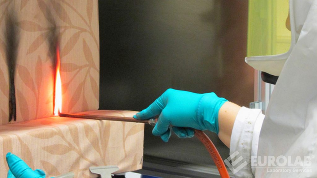 Ágynemű anyagok égéstesztje